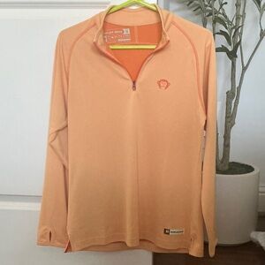 Howler Brothers Mens Orange Pullover with Logo